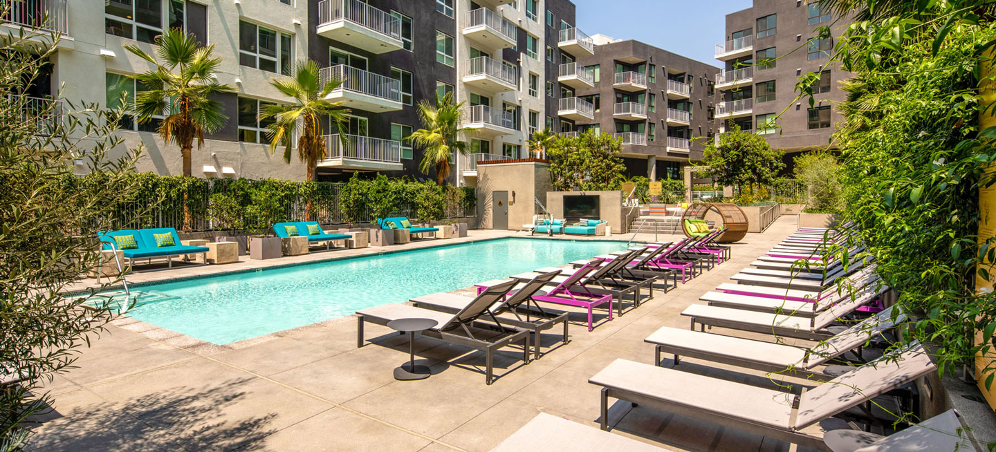 Saltwater Pool and Spa with Sun Deck and Cabanas